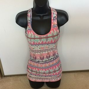 Pink Tribal Printed tank top. Size S